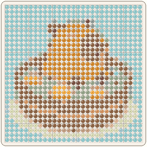 Capybara bead grid