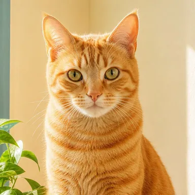 Orange tabby cat source photo