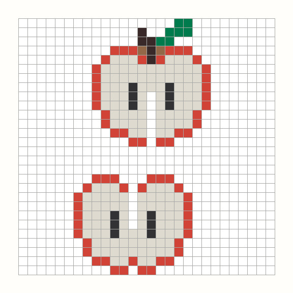 Apple Perler Bead Pattern preview