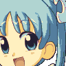 Wikipe-tan face in Cozy 16-bit: 96 by 96 pixels and 20 actual colors